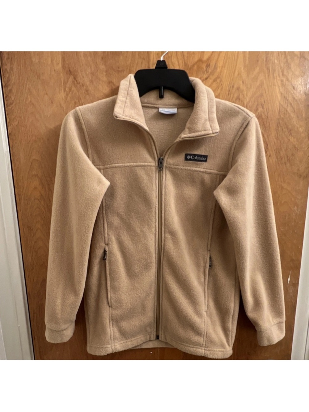 Columbia Girls/Kids Fleece Full Zip, Basic Jacket Beige Size M (10/12)